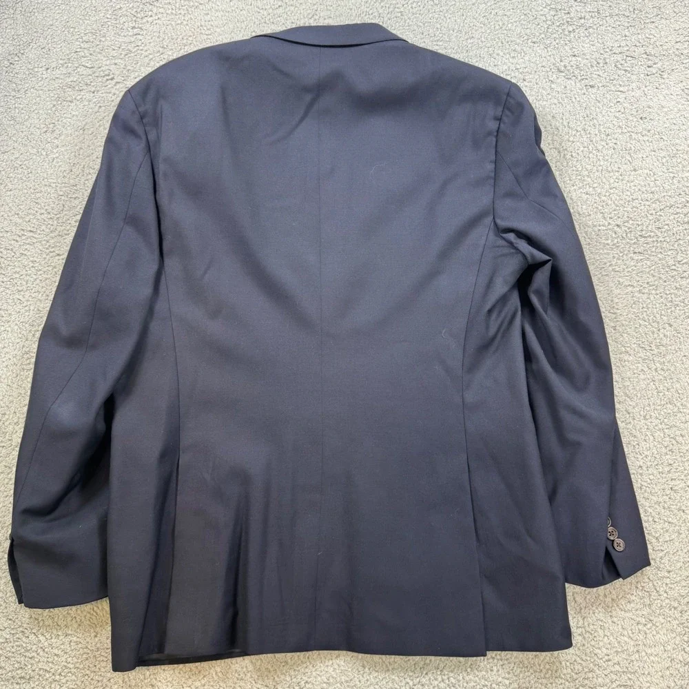 Polo Ralph Lauren Men‎ Navy Wool Blend Blazer Suit Jacket Sport Coat 44R
